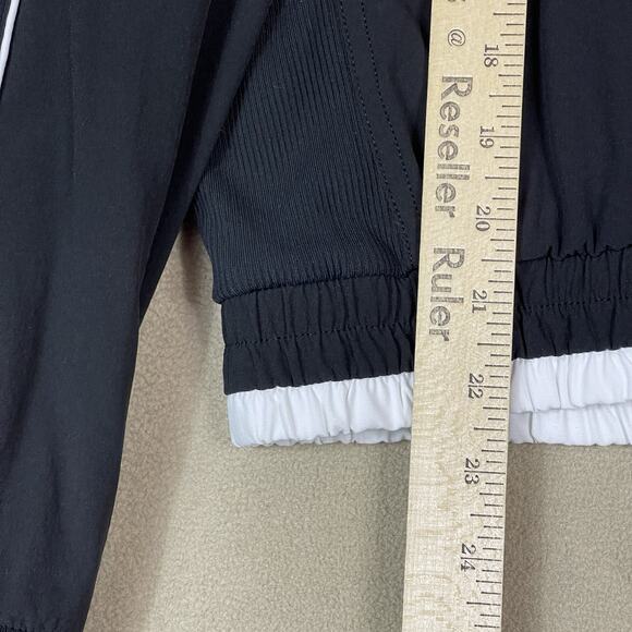 Athleta Jacket Womens M‎ Black Brooklyn Track Full Zip Bomber Athletic High Neck - Picture 5 of 11